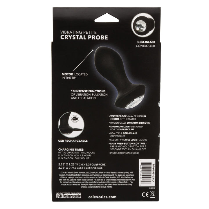 Power Gems Vibrating Crystal Petite Probe - ANAL PLAY - Romeo Romeo