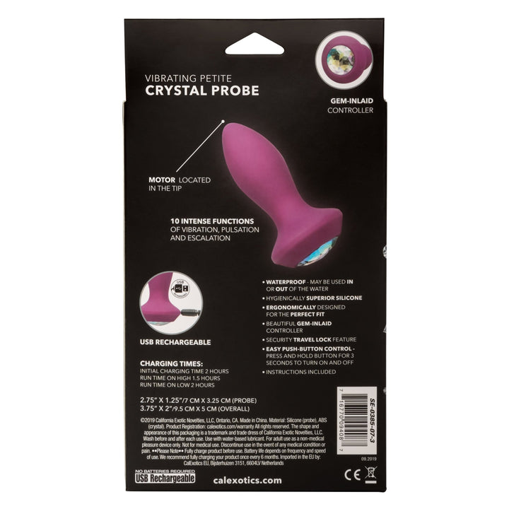 Power Gems Vibrating Crystal Petite Probe - ANAL PLAY - Romeo Romeo