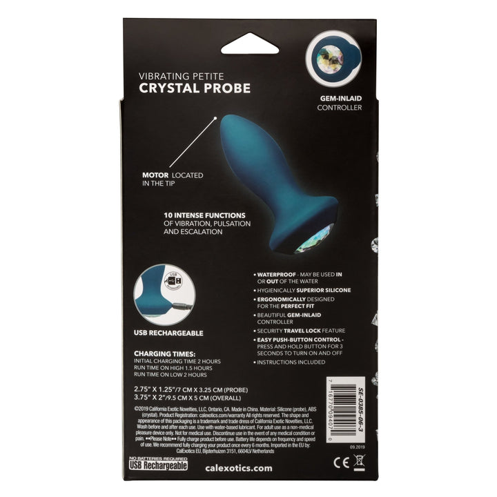 Power Gems Vibrating Crystal Petite Probe - ANAL PLAY - Romeo Romeo