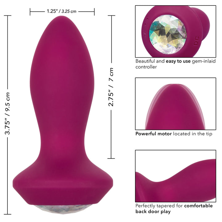Power Gems Vibrating Crystal Petite Probe - ANAL PLAY - Romeo Romeo