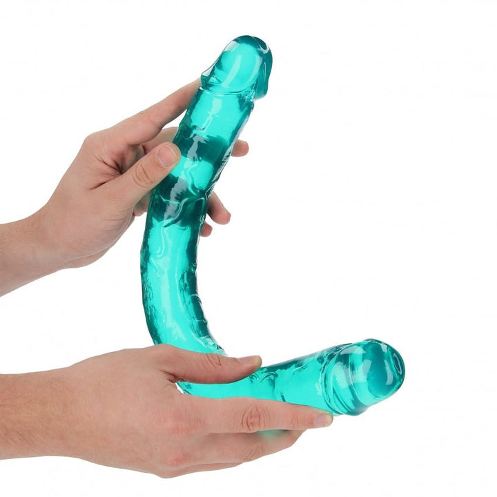 Real Rock Double Crystal Clear Dildo - DILDOS - Romeo Romeo