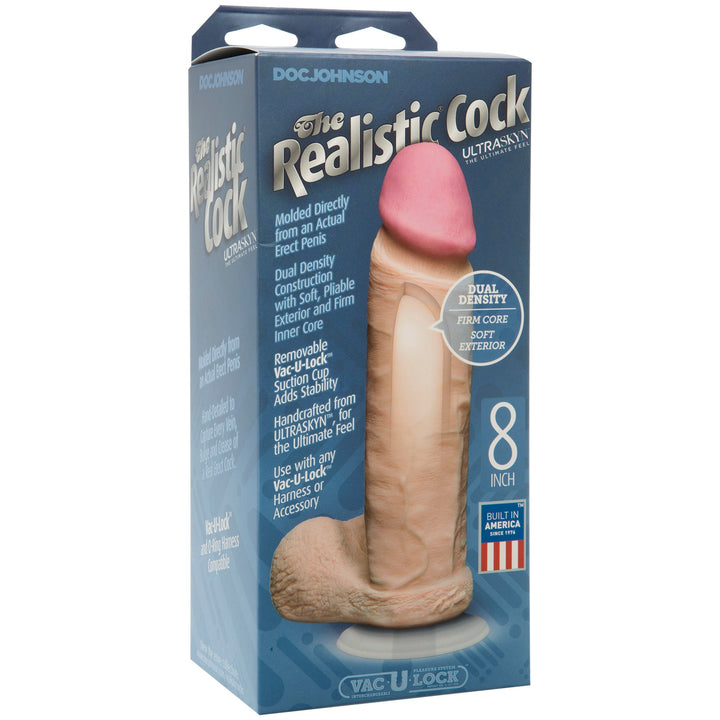 Realistic Cock Ur3 - White - 8" - DILDOS - Romeo Romeo