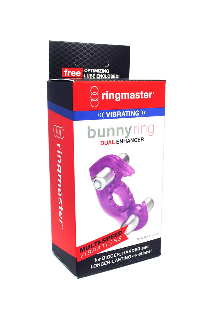 RingMaster Vibrating Bunny Ring Dual Enhancer - FOR HIM - Romeo Romeo
