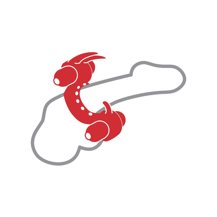 RingMaster Vibrating Bunny Ring Dual Enhancer - FOR HIM - Romeo Romeo