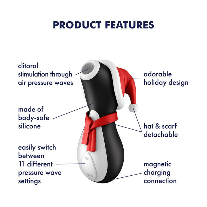 Satisfyer Penguin Air Pulse Vibrator - VIBRATORS - Romeo Romeo