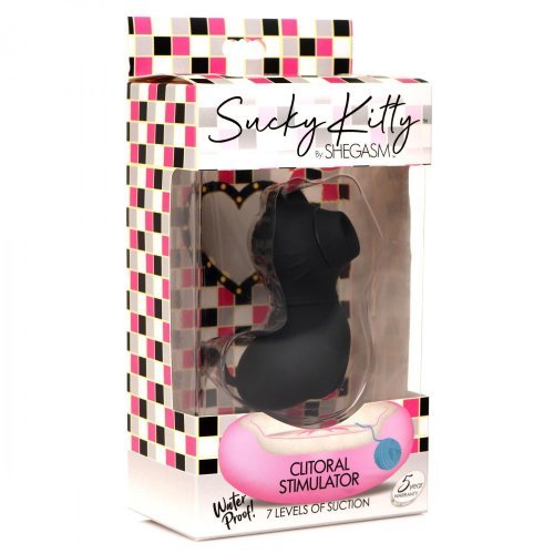 Shegasm Sucky Kitty 7x Clitoral Stimulator - Black - VIBRATORS - Romeo Romeo