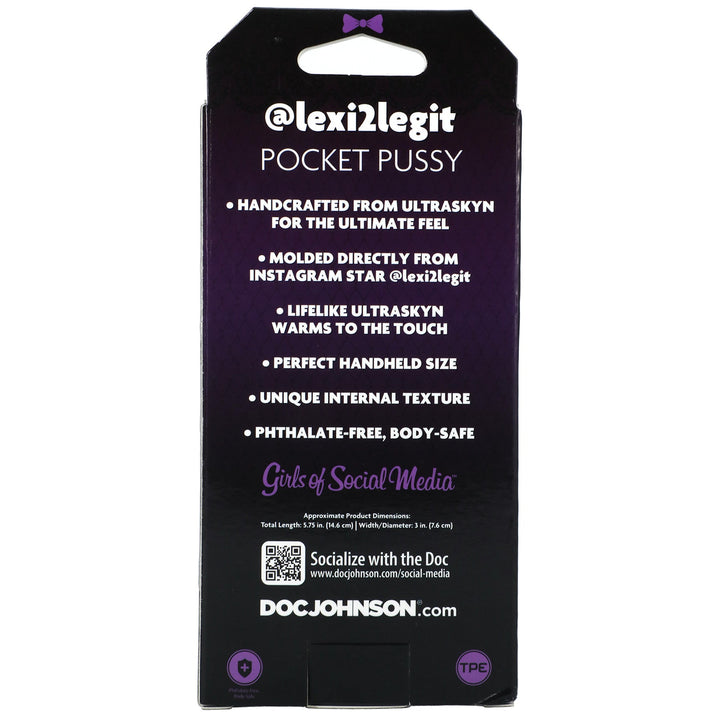 Signature Strokers Ultraskyn Pocket Pussy - @Lexi2Legit - Pussy - FOR HIM - Romeo Romeo