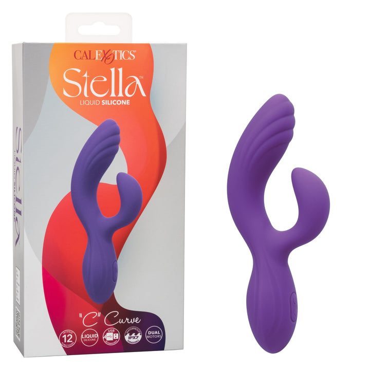 Stella "C" Curve Silicone Clit Vibrator - VIBRATORS - Romeo Romeo