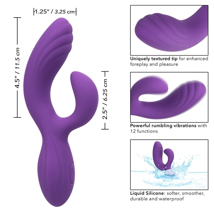 Stella "C" Curve Silicone Clit Vibrator - VIBRATORS - Romeo Romeo