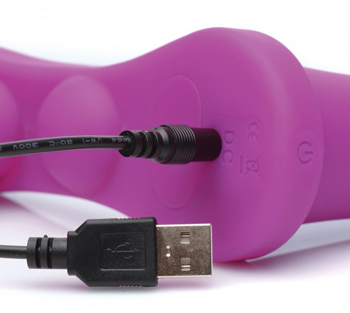 Strap - U Double Take 10X Vibrating Dp Strap - On - Purple - STRAP - ONS - Romeo Romeo