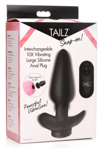 Tailz Snap - On Vibrating Interchangeable Anal Plug - ANAL PLAY - Romeo Romeo