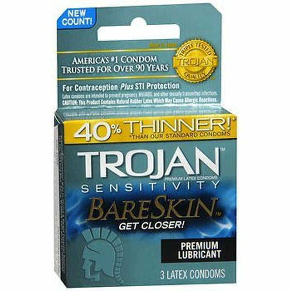 Trojan Sensitivity Bareskin Condoms - MORE - Romeo Romeo