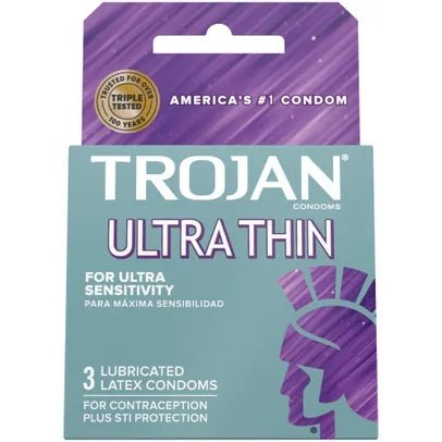 Trojan Sensitivity Ultra Thin 3Pk - MORE - Romeo Romeo