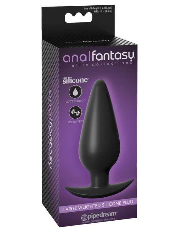Anal Fantasy Elite Weighted Silicone Plug - ANAL PLAY - Romeo Romeo