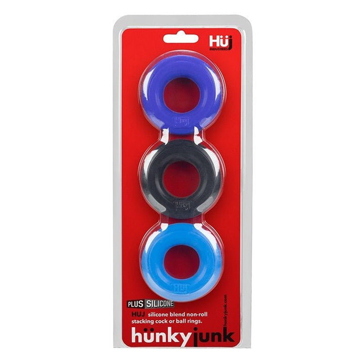 Hunky Junk Stackable C - Rings 3pc - FOR HIM - Romeo Romeo