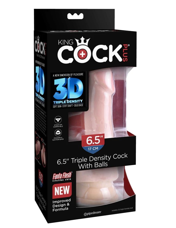 King Cock Plus Triple Density Cock With Balls - DILDOS - Romeo Romeo