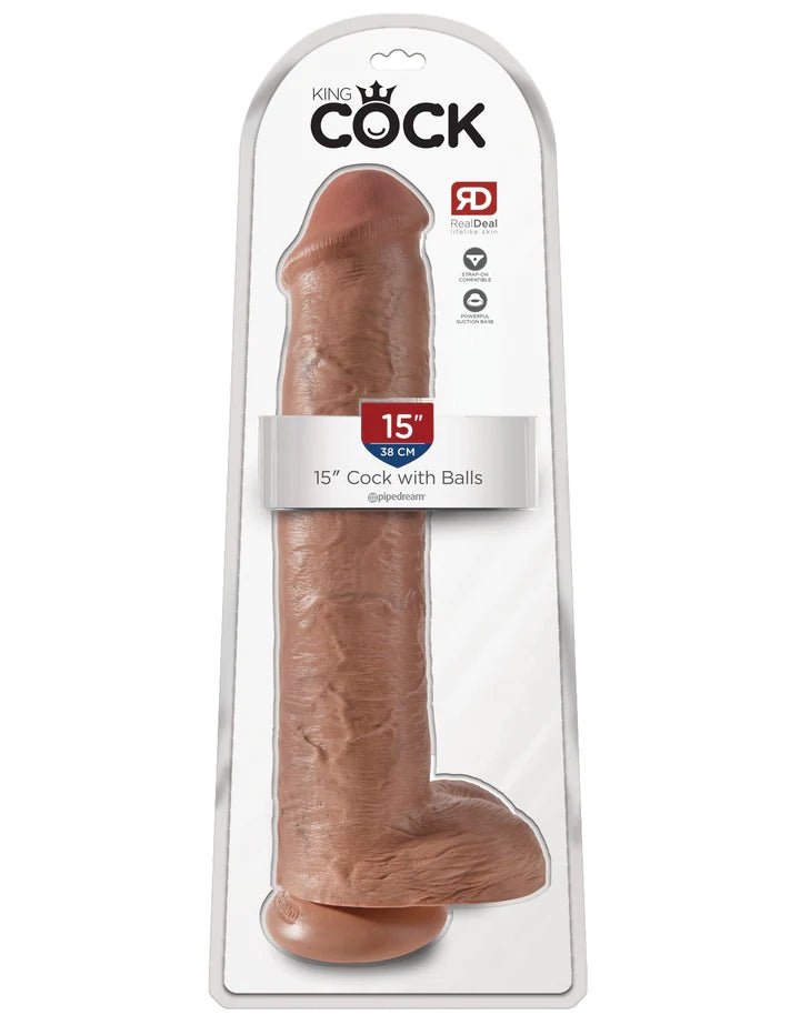 King Cock Realistic Dildo With Balls - DILDOS - Romeo Romeo