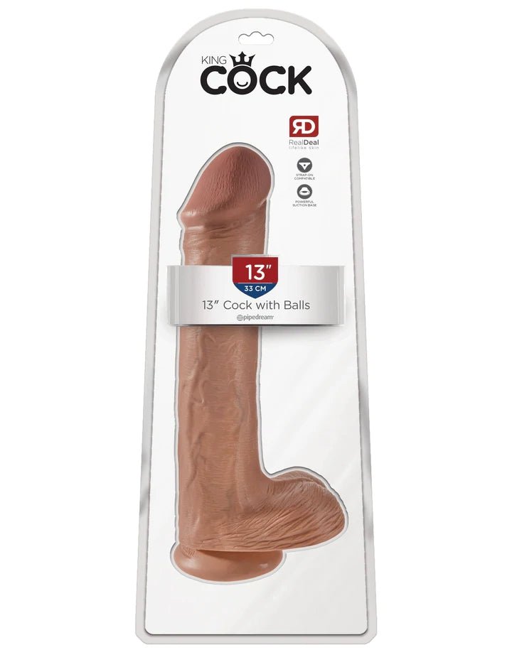King Cock Realistic Dildo With Balls - DILDOS - Romeo Romeo