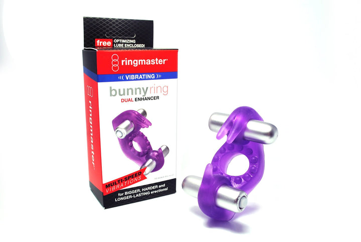 RingMaster Vibrating Bunny Ring Dual Enhancer - FOR HIM - Romeo Romeo