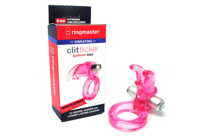 RingMaster Vibrating Clit Flicker Support Ring - FOR HIM - Romeo Romeo