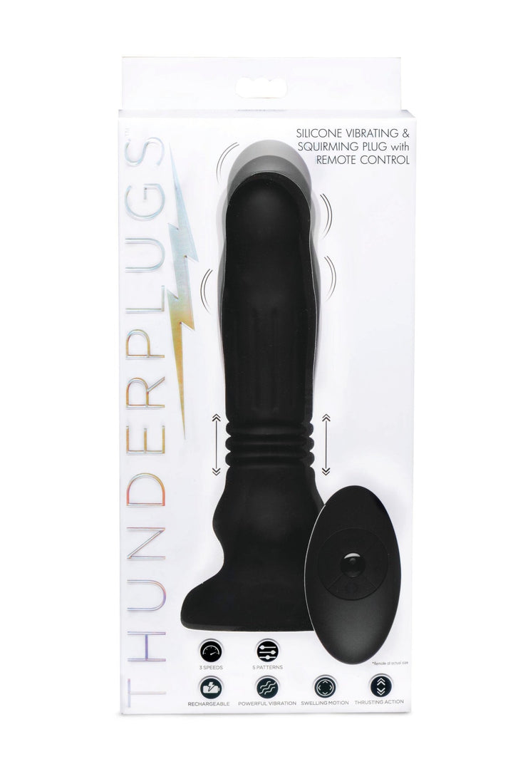 Thunder Plugs Silicone Swelling & Thrusting Plug with Remote Control - ANAL PLAY - Romeo Romeo